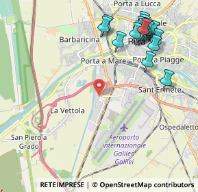 Mappa Via di Gargalone, 56121 Pisa PI, Italia (2.6305)