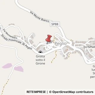Mappa Piazza Petrangolini, 1/A, 61049 Peglio, Pesaro e Urbino (Marche)