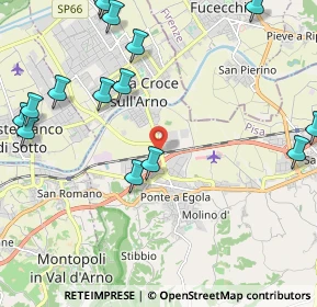 Mappa Via Romaiano, 56028 San Miniato PI, Italia (2.86867)