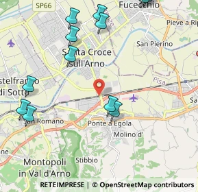 Mappa Via Romaiano, 56028 San Miniato PI, Italia (2.85643)