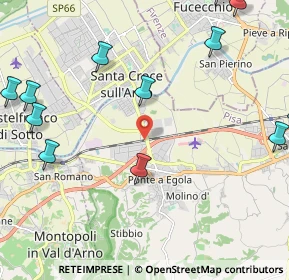 Mappa Via Romaiano, 56028 San Miniato PI, Italia (3.0625)