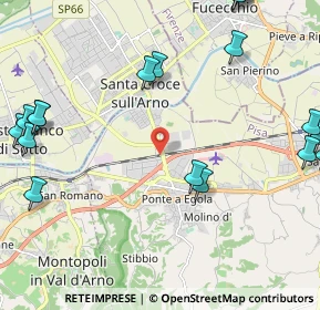 Mappa Via Romaiano, 56028 San Miniato PI, Italia (3.155)
