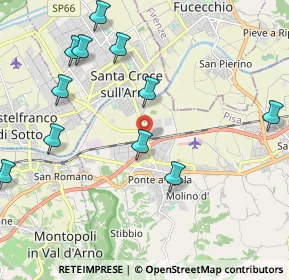 Mappa Via Romaiano, 56028 San Miniato PI, Italia (3.05067)