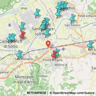 Mappa Via Romaiano, 56028 San Miniato PI, Italia (2.552)