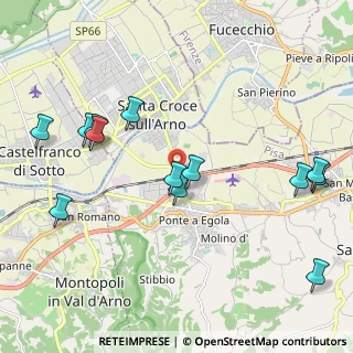 Mappa Via Romaiano, 56028 San Miniato PI, Italia (2.42923)