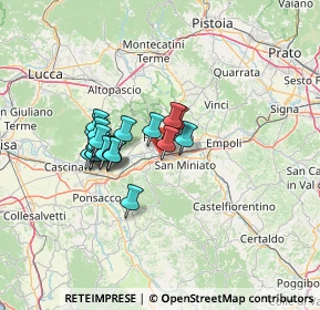 Mappa Via Romaiano, 56028 San Miniato PI, Italia (10.469)