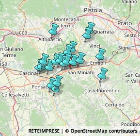 Mappa Via Romaiano, 56028 San Miniato PI, Italia (10.0965)