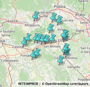 Mappa Via Romaiano, 56028 San Miniato PI, Italia (11.993)