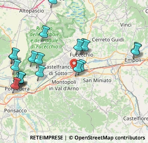 Mappa Via Romaiano, 56028 San Miniato PI, Italia (9.755)