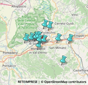 Mappa Via Romaiano, 56028 San Miniato PI, Italia (4.78692)