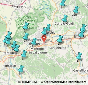 Mappa Via Romaiano, 56028 San Miniato PI, Italia (10.241)