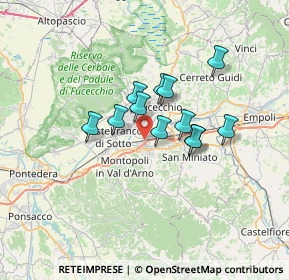 Mappa Via Romaiano, 56028 San Miniato PI, Italia (4.855)