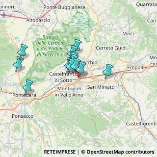 Mappa Via Romaiano, 56028 San Miniato PI, Italia (5.57692)