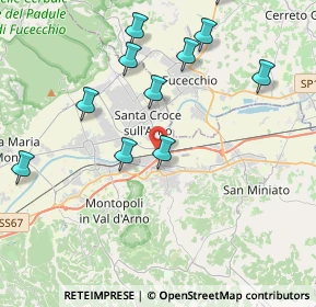 Mappa Via Romaiano, 56028 San Miniato PI, Italia (4.54636)