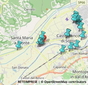 Mappa Via Prov.le, 56020 Santa Maria a Monte PI, Italia (2.312)