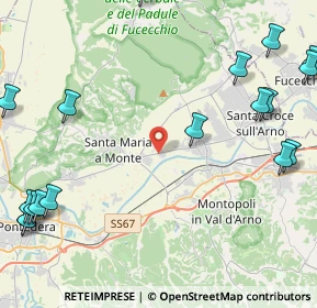 Mappa Via Prov.le, 56020 Santa Maria a Monte PI, Italia (6.60167)