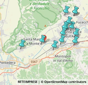 Mappa Via Prov.le, 56020 Santa Maria a Monte PI, Italia (4.57643)