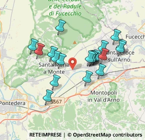 Mappa Via Prov.le, 56020 Santa Maria a Monte PI, Italia (3.259)
