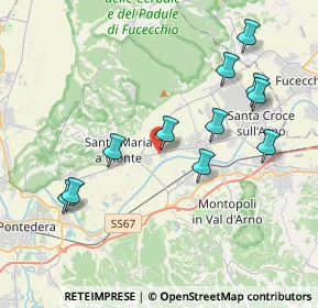 Mappa Via Prov.le, 56020 Santa Maria a Monte PI, Italia (4.15818)