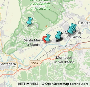 Mappa Via Prov.le, 56020 Santa Maria a Monte PI, Italia (3.01167)
