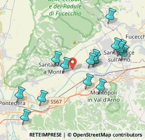Mappa Via Prov.le, 56020 Santa Maria a Monte PI, Italia (4.25667)