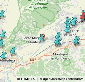 Mappa Via Prov.le, 56020 Santa Maria a Monte PI, Italia (6.0375)