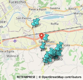 Mappa Via Roberto Ardigò, 56028 San Miniato PI, Italia (1.877)