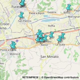 Mappa Via Roberto Ardigò, 56028 San Miniato PI, Italia (2.26667)