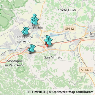 Mappa Via Roberto Ardigò, 56028 San Miniato PI, Italia (3.75833)
