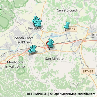 Mappa Via Roberto Ardigò, 56028 San Miniato PI, Italia (3.41455)