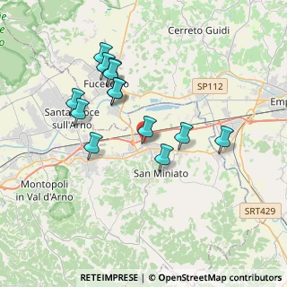 Mappa Via Roberto Ardigò, 56028 San Miniato PI, Italia (3.53308)