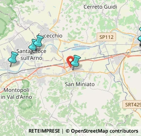 Mappa Via Roberto Ardigò, 56028 San Miniato PI, Italia (7.14727)