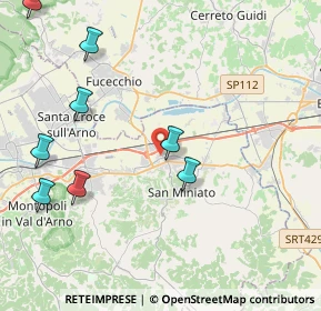 Mappa Via Roberto Ardigò, 56028 San Miniato PI, Italia (6.40083)