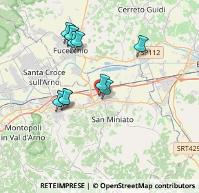 Mappa Via Roberto Ardigò, 56028 San Miniato PI, Italia (3.41455)