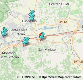 Mappa Via Roberto Ardigò, 56028 San Miniato PI, Italia (6.57615)