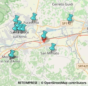 Mappa Via Roberto Ardigò, 56028 San Miniato PI, Italia (4.81636)