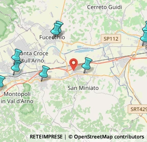 Mappa Via Roberto Ardigò, 56028 San Miniato PI, Italia (6.35545)