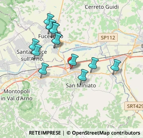 Mappa Via Roberto Ardigò, 56028 San Miniato PI, Italia (3.53308)