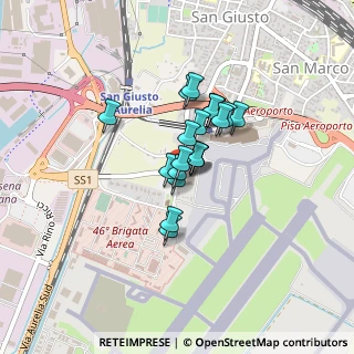 Mappa Via Caduti di Kindu, 56121 Pisa PI, Italia (0.265)