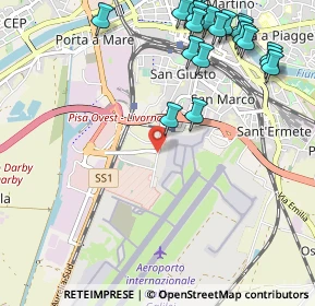 Mappa Via Caduti di Kindu, 56121 Pisa PI, Italia (1.4205)