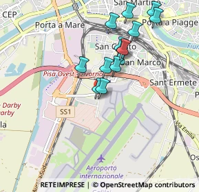 Mappa Via Caduti di Kindu, 56121 Pisa PI, Italia (0.86786)