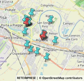 Mappa Via Fiorentina, 56125 Pisa PI, Italia (1.5475)