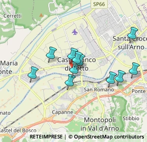 Mappa Via Giovanni Boccaccio, 56022 Castelfranco di Sotto PI, Italia (1.58545)