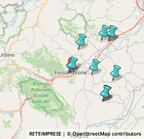 Mappa Via dei Castagni, 61034 Fossombrone PU, Italia (7.26455)