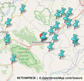 Mappa Via dei Castagni, 61034 Fossombrone PU, Italia (9.6685)