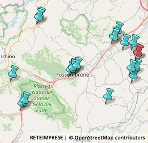 Mappa Via dei Castagni, 61034 Fossombrone PU, Italia (10.154)
