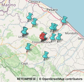 Mappa Via dei Castagni, 61034 Fossombrone PU, Italia (10.98333)