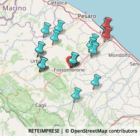 Mappa Via dei Castagni, 61034 Fossombrone PU, Italia (13.0465)