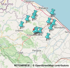 Mappa Via dei Castagni, 61034 Fossombrone PU, Italia (11.455)