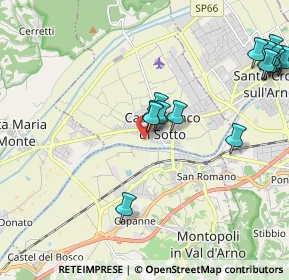Mappa Via Ugo Foscolo, 56022 Castelfranco di Sotto PI, Italia (2.48467)